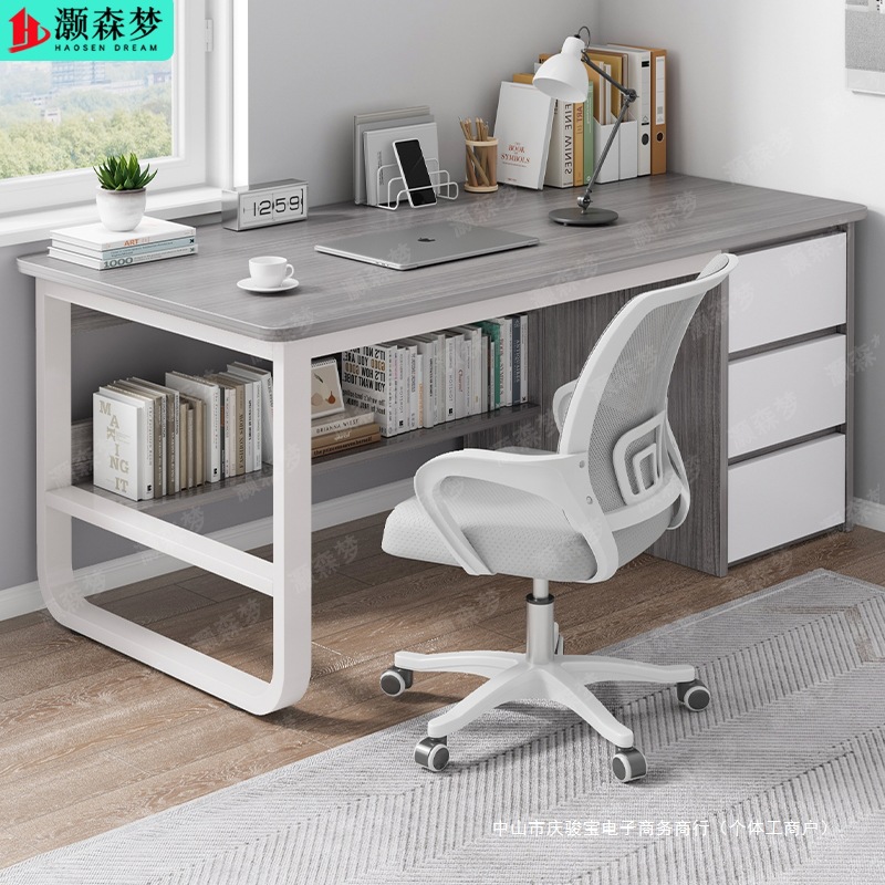Desk Study Table Student Home Writing Computer Table Desktop Workbench Bedroom Simple Office Desk with Drawers