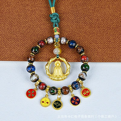 Car hanging — Glass Car Pendant Wholesale - formless-buddha-fragrant-ash-glazed-car-hanger