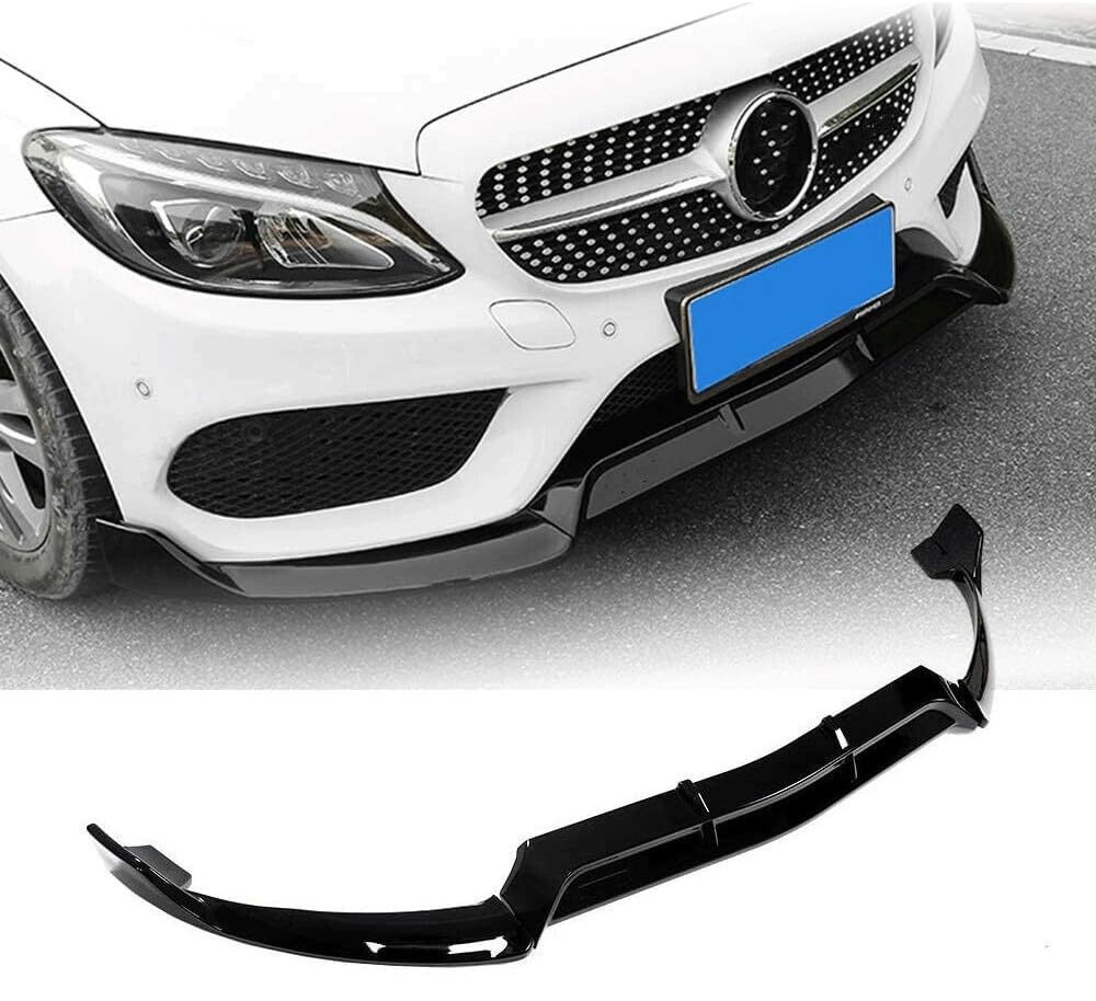 Suitable for Mercedes-Benz C-Class 15-21 Models W205 Brabus Modified Front Spoiler C200L C260L Front Lip Small Body Kit