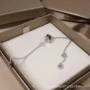 情侣款男女s925黑陶瓷手链