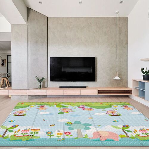 Huaying foldable baby crawling mat thickened baby living room home crawling mat children's foam floor mat with edges