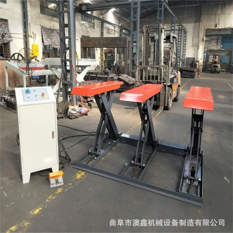 三吨全自动板材液压式升降机 木工机械厂家 免挖基坑E型升降平台