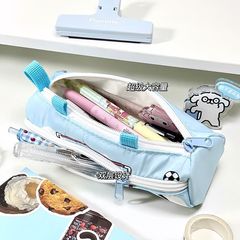 小紅書同款可愛帕恰狗印花筆袋簡約高顏值大容量收納文具學生必備