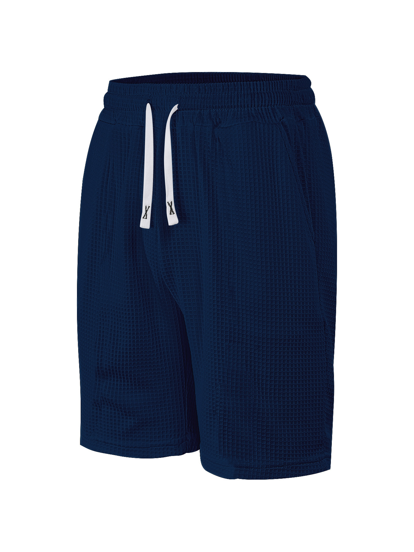 Amazon TK ropa de hombre transfronteriza comercio exterior Europa y América verano nuevo gran waffle hombre rápido secado pantalones cortos casuales de color sólido