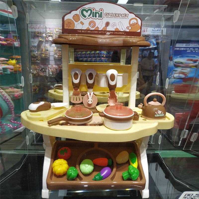 Transfronterizo de los nuevos niños juego de simulación de juguete casa traje bebé interactivo cocina herramienta accesorios color arcilla herramienta Mesa