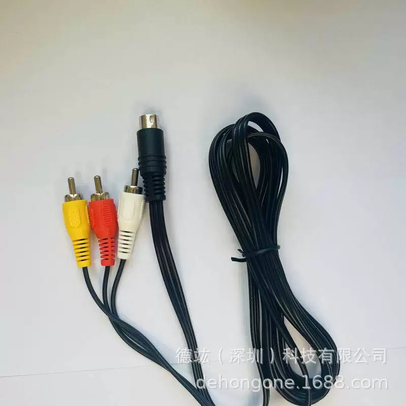 Сегa Genesis/MD 2/3 AV Sega 9-игольный, двух-трёхпоколенный AV-линией 1.8M