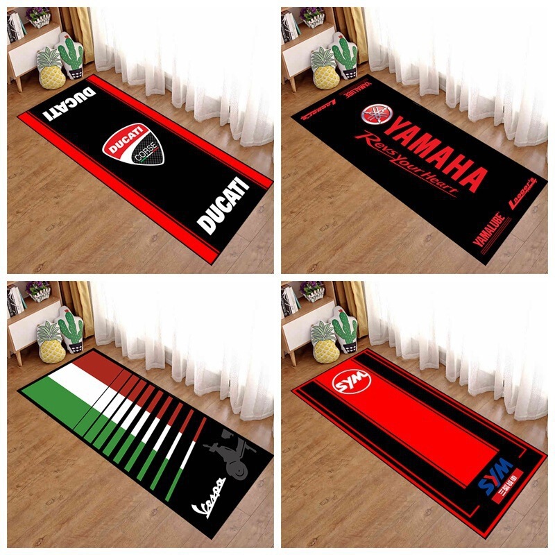 Motorcycle enthusiast carpet motorcycle team carpet display special floor mat carpet bedroom bedside absorbent carpet