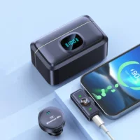 Q8 беспроводной воротник микрофон с держатель 1 перетаскиватель 2 на открытом воздухе в прямом эфире с длительным магнитным всасыванием круглый беспроводной микрофон