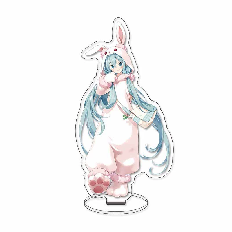 Акриловая фигурка Hatsune Miku Miku Snow, 15 см, HD-печать, подарок на день рождения