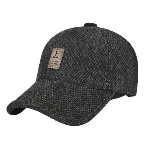Ear Warmth Men's Hat, Winter Thick Insulation Baseball Cap for Middle-Aged and Elderly Fathers, Outdoors, Cycling, Versatile Elderly Hat, Fashion