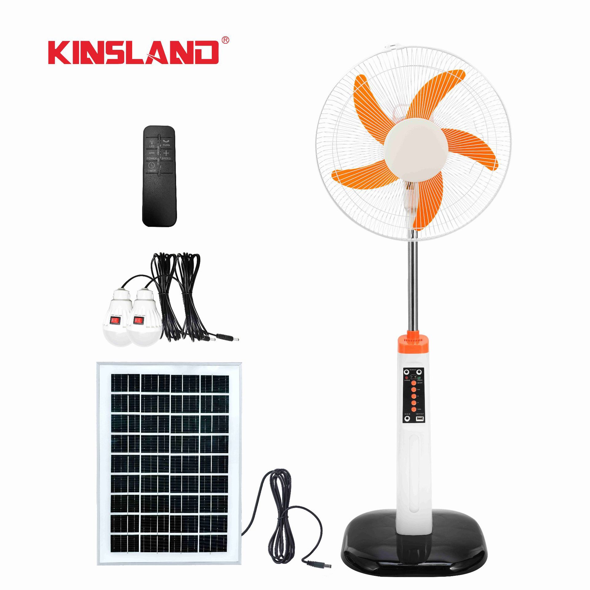 16 pulgadas nuevo motor sin escobillas ventilador de carga solar ventilador de piso sudeste asiático venta caliente para una sola máquina de apagón