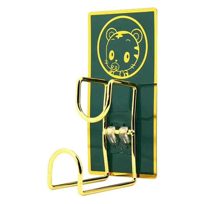 Позолоченная стойка для умывальника без перфорации, настенная стойка для умывальника для ванной комнаты, умывальник для ванной комнаты