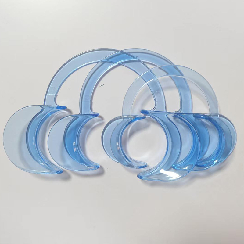 Dental disposable mouth retractor C-type