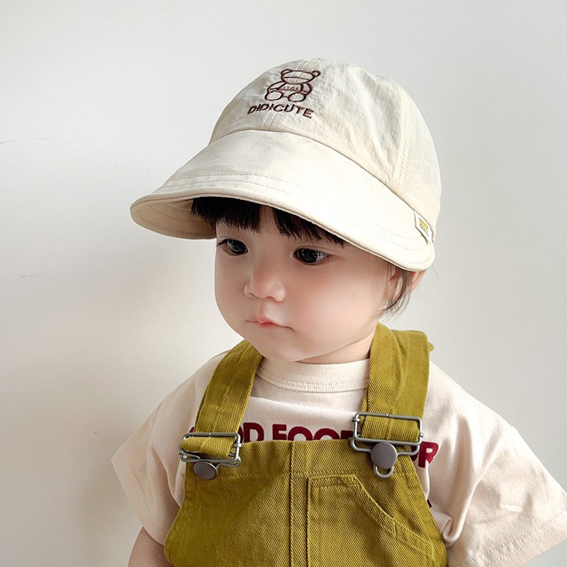 Big brim quick-drying three-dimensional bear beige + hat circumference 49-51cm / reference age 1.5 years old - 3 years old