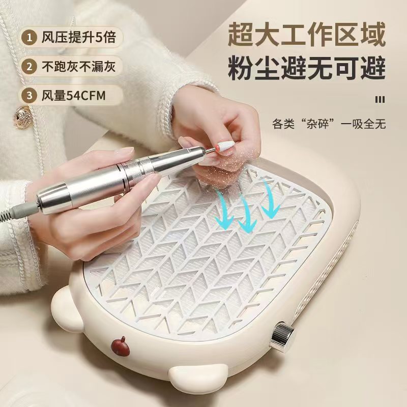 aspirador de manicuras silencioso de succión ultra grande turbina silenciosa especial para la tienda de manicuras remover manicuras pulido máquina de polvo de alta potencia