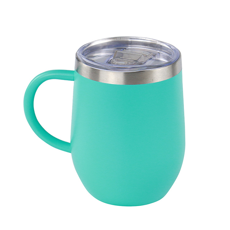 12oz acero inoxidable doble mango taza de aislamiento de huevo taza de agua portátil taza de café estilo de moda nacional