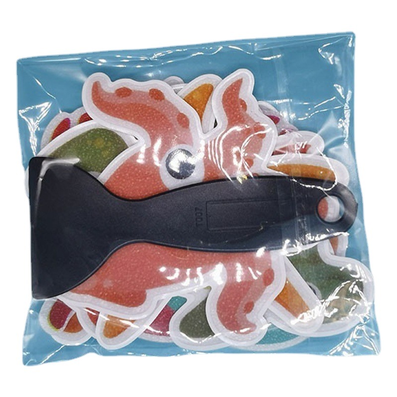 Transfronterizo en stock baño bañera carta de dibujos animados perro garra flor color impermeable antideslizante pegatinas PEVA