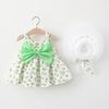 Summer children's skirt girl's, dress with bow, children's clothing, wholesale