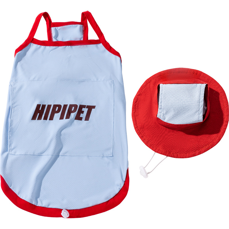 Verano perro perro mediano y grande golden retriever labrador protector solar perro grande bolsa de hielo ropa fresca fuera ropa para mascotas