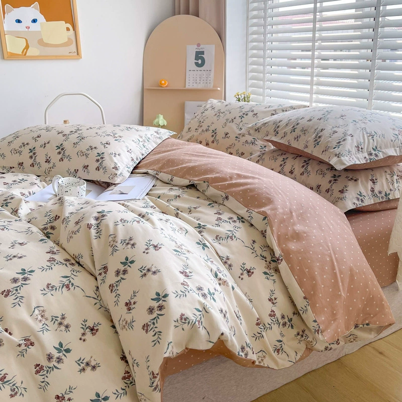 Классический хлопковый набор, простыня, 4 предмета, 1.2м, 3 предмета