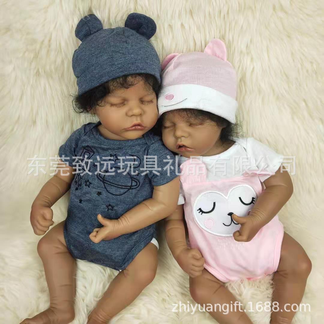 Muñecas hechas a mano 18 adecuadas para madres recién nacidas en venta caliente educación temprana transfronteriza gemelos pulgadas juguetes tela de bebé