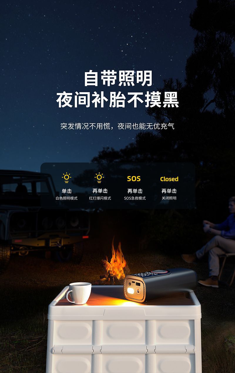 Car-Mounted Wireless Portable Handheld Electric High-Pressure Tire Inflator for Bicycles and Cars, Dual-Use Wireless Car Air Pump