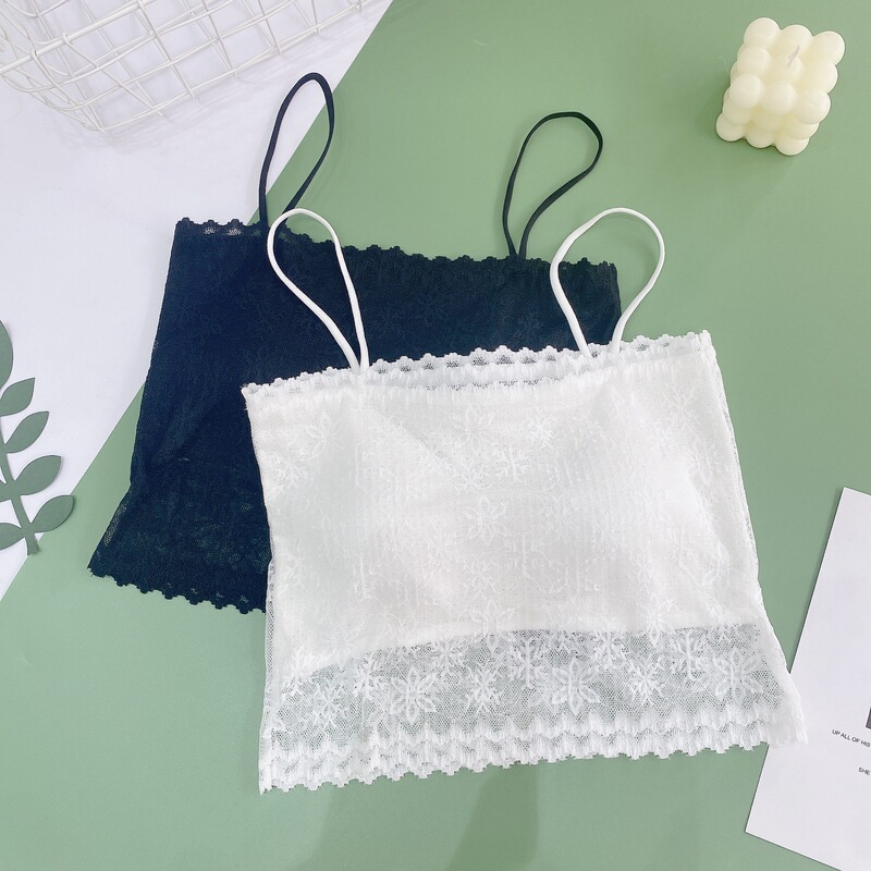 The new style strapless lace fixed Cup without steel ring underwear anti-light exquisite soft and comfortable inside wrap chest