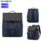 新秀丽休闲时尚背包拼色设计双肩包潮流简约电脑包多分区96Q01124