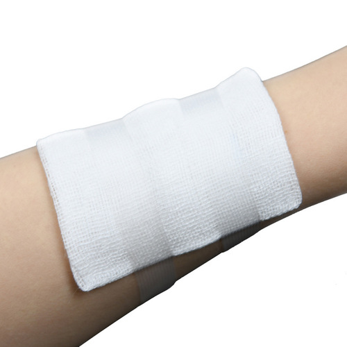 Disposable sterile embroidered medical gauze block absorbent cotton gauze dressing 5*7cm/6*8cm/8cm*10cm