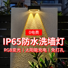 国境を越えた太陽エネルギー屋外LEDフェンスランプ洗浄壁ランプ雰囲気ランプ花園別荘壁ランプ階段ランプ