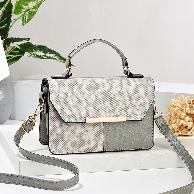 Nuevo empalme versátil bolsa impresa color contraste mochila bolsos de mujer transfronterizos bolsos de hombro de alta calidad