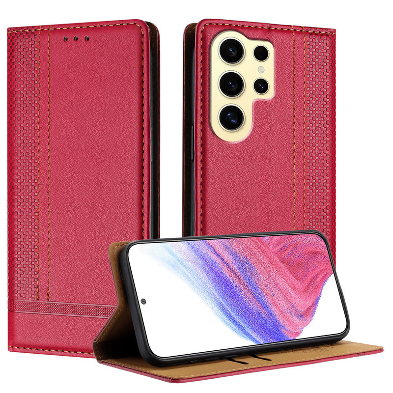 Suitable for Samsung S26 Edge Mobile Phone Leather Case S24Fe 5g Magnetic Flip Cover Card-Inserting Wallet Protective Case Suitable for Samsung S26 Edge Mobile Phone Leather Case S24Fe 5g Magnetic Flip Cover Card-Inserting Wallet Protective Case