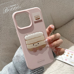可愛いケーキ15pro max apple 17スマホケース iphone14対応 13ミルクふわふわ12立体15