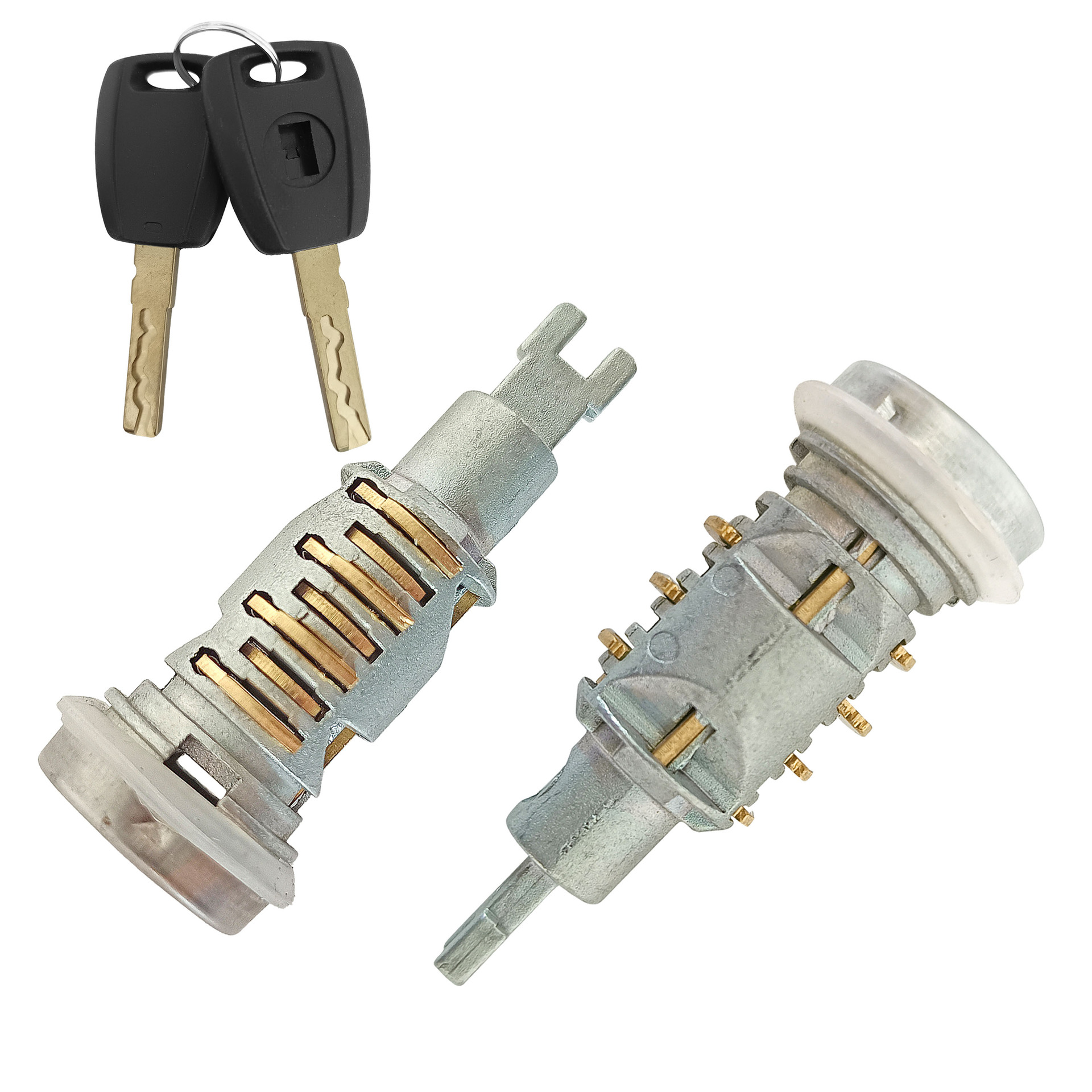 Aplicable a la cerradura de puerta larga de Fiat, automóvil, cerradura de puerta larga de Fiat, 2 llaves, piezas de cerradura de cilindro