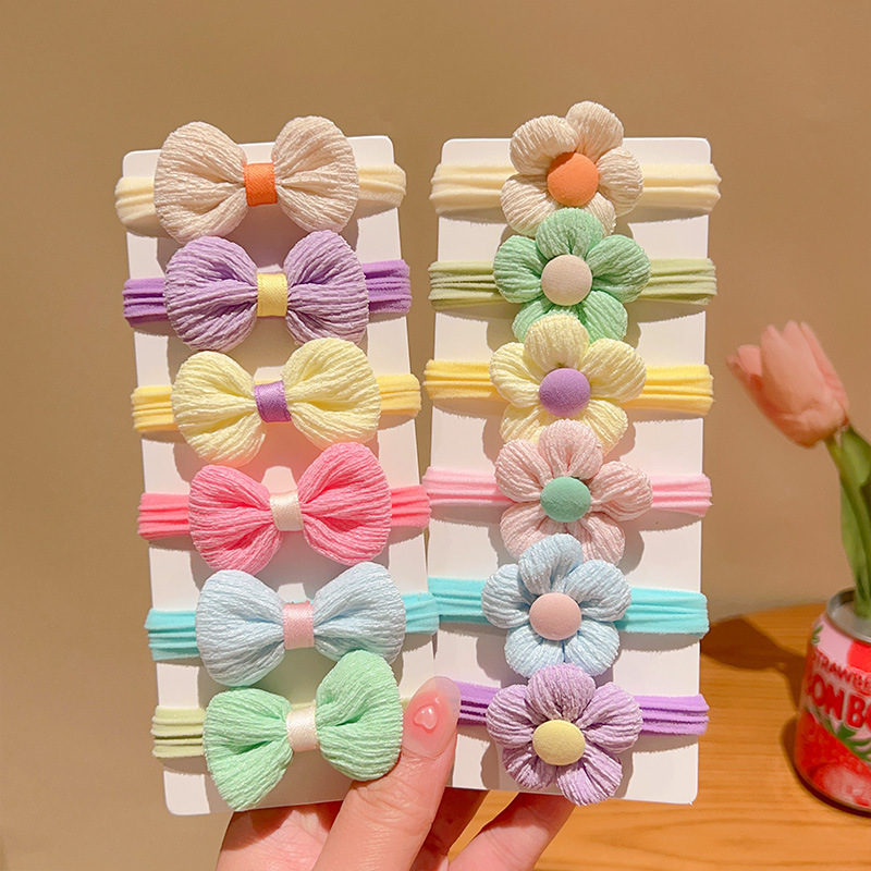 Banda de goma colorida de las muchachas de la venda del pelo de los niños del lazo del pelo de la cola de caballo de las muchachas