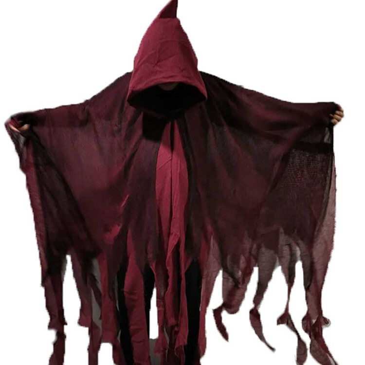 ハロウィーンマント服装成人フード付きマント服お化け屋敷お化け祭りパーティー呪術師死神衣装|undefined