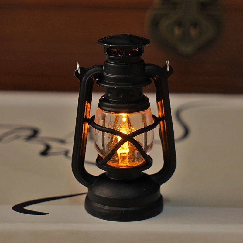 Mini retro simulación LED electrónica lámpara de noche colgante lámpara de vela al aire libre atmósfera de vacaciones decoración escena de luz