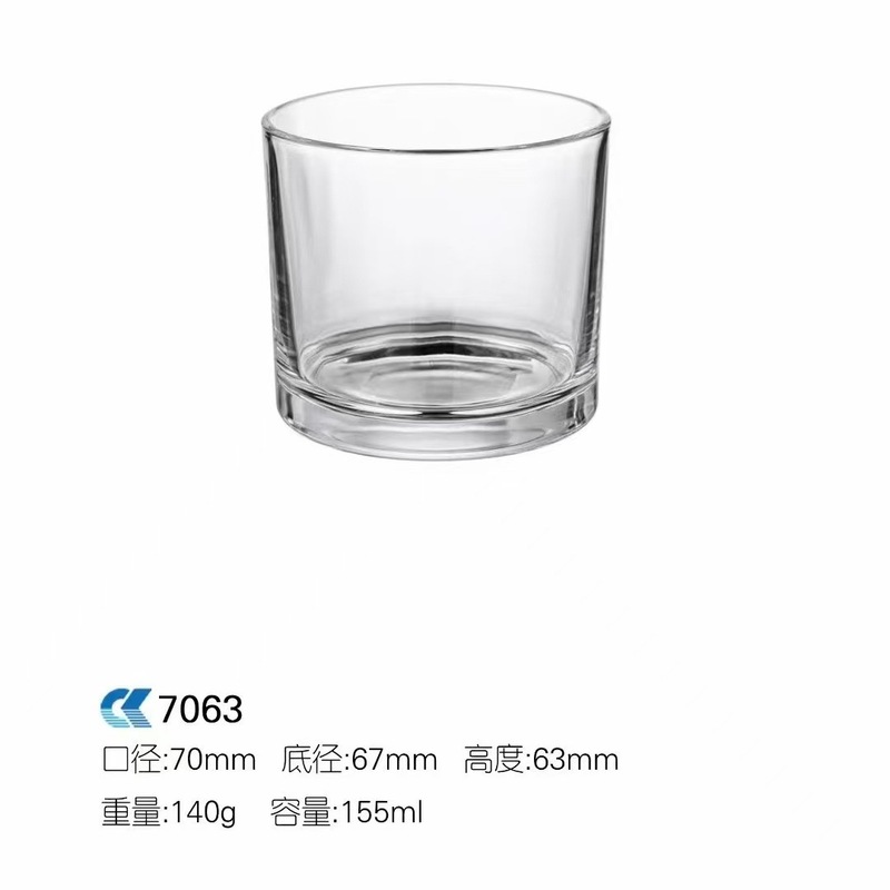 卸売アロマセラピーガラス空のカップ肥厚透明シンプルなキャンドルホルダー自家製キャンドルカップホームキャンドルガラス容器|undefined