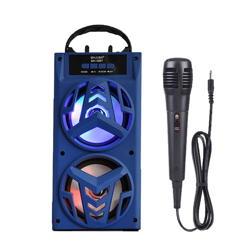 ダブルスピーカー無線bluetoothスピーカー携帯屋外室内ハンディ広場ダンスカードk歌サブウーファ音響|undefined