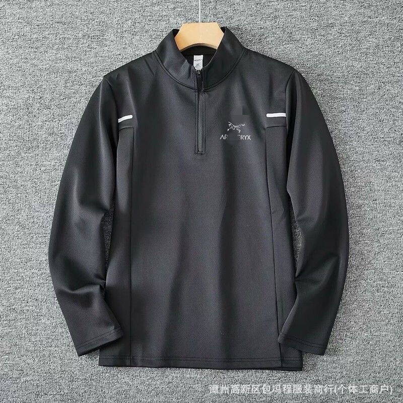 2025新款半拉链式薄款卫衣户外运动跑步健身长袖卫衣休闲百搭卫衣|undefined