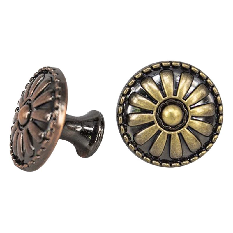Винтажные Дейзи одно отверстие ручки современная простая мебель шкаф ручки ящик двери декоративные ручки
