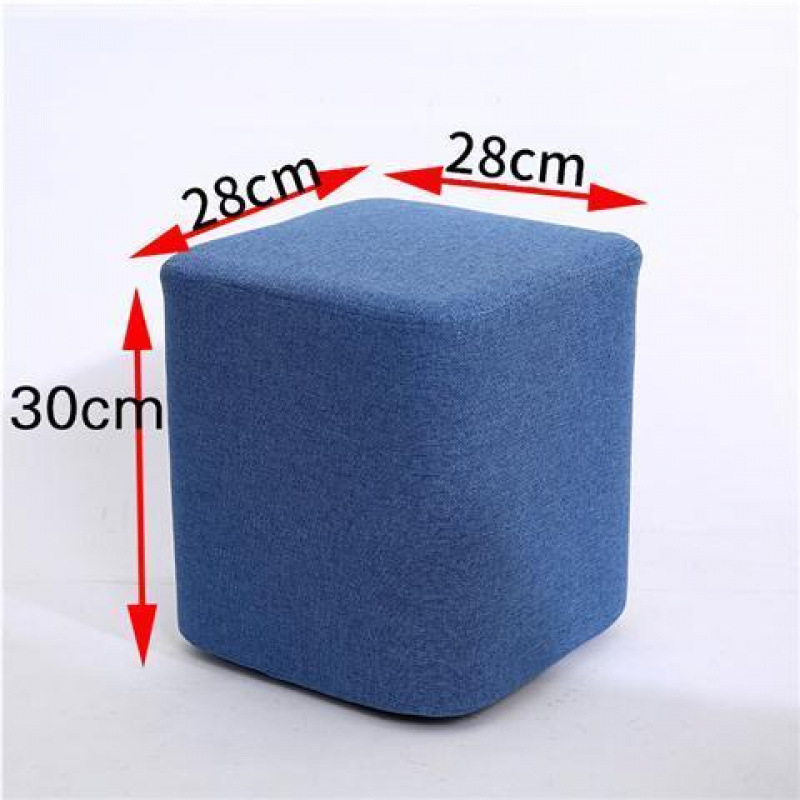 하늘색 30cm 사각 스툴 - 장인 정신으로 엄선