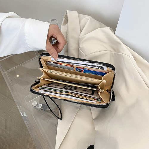  New Women's Coin Purse Women's Creasing Wallet Multi-Card Slot Card Holder Women's Fashion Temperament Korean Style Wallet