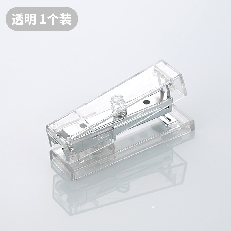 270T 투명 스테이플러-화이트