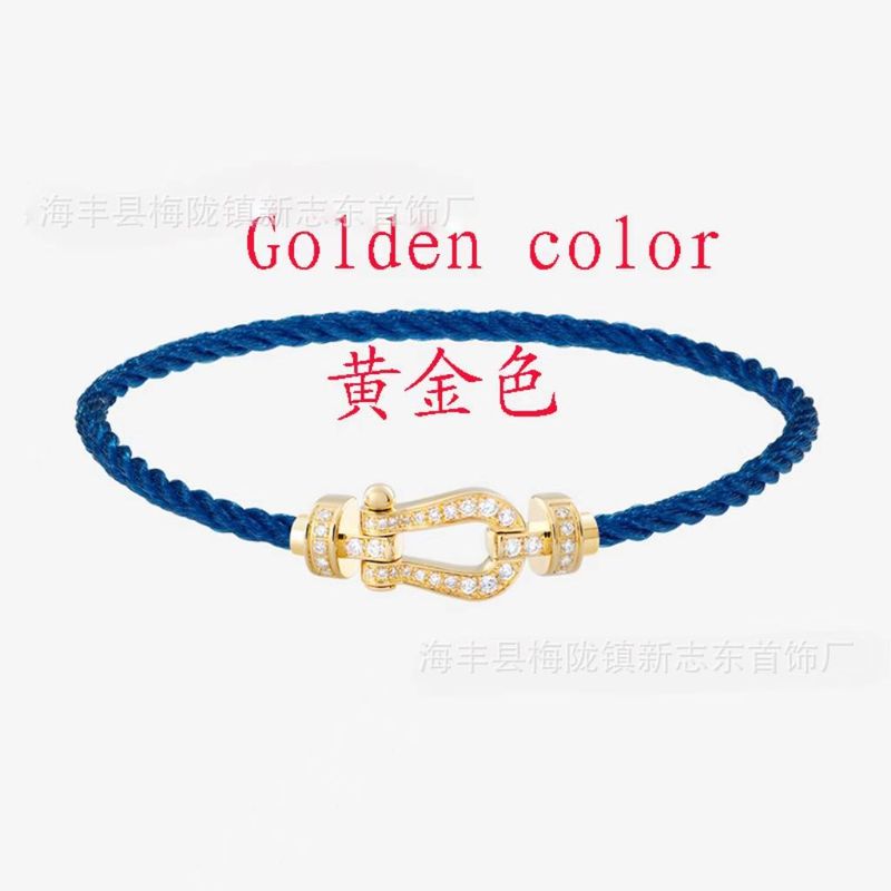 中号马蹄扣费雷德红绳手链情侣款男女本命年转运精工钢丝DIY手绳|undefined