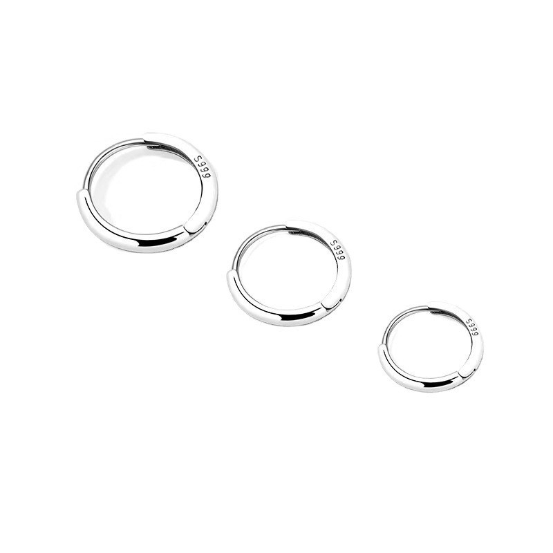 Half hollow earrings [14mm]