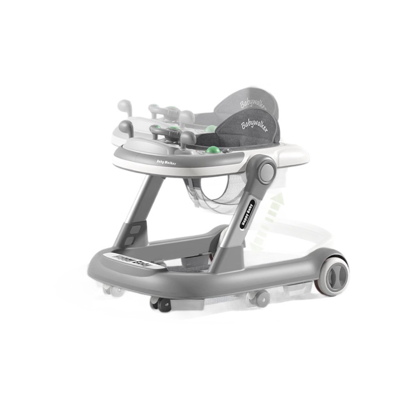 Caminante para bebés, cochecito multifunción anti-vuelco, plegable, tres en uno, ayuda para bebés, sentarse y empujar