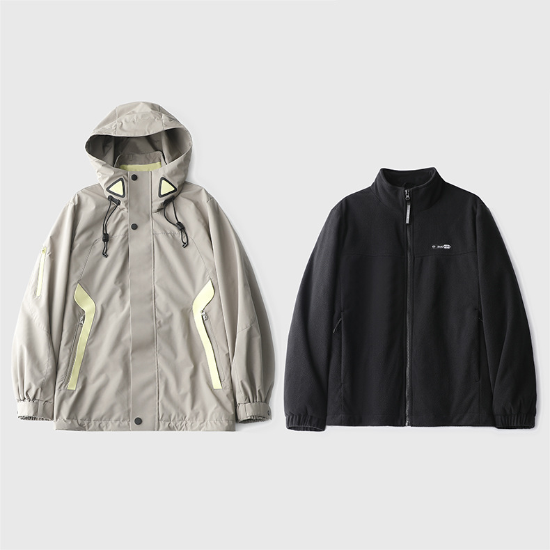 男女同款硬核三合一 90%鹅绒冲锋衣防风防水可拆卸鹅绒内胆全防护