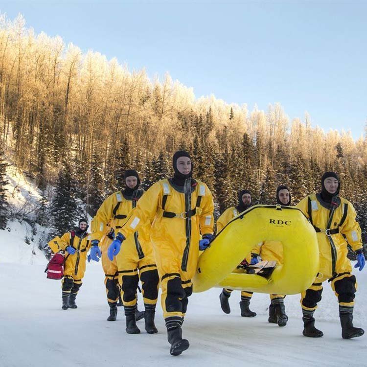 冰面救援服干式防寒保暖连体防护服保温服冰面水域救援服