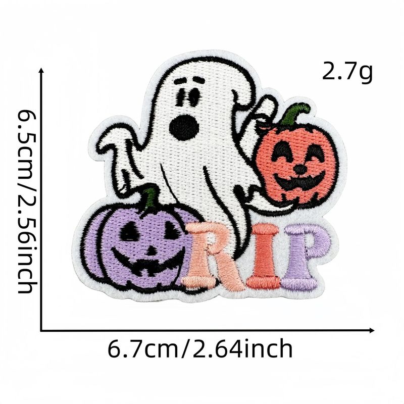 漫画ハロウィンゴースト刺繍布ステッカーコンピュータ刺繍パッチアクセサリー衣類アクセサリーアイロン接着剤在庫あり|undefined